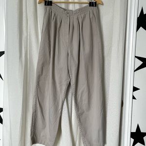 Pleated Beige Pants
